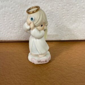 Precious moments March gemstone figurine